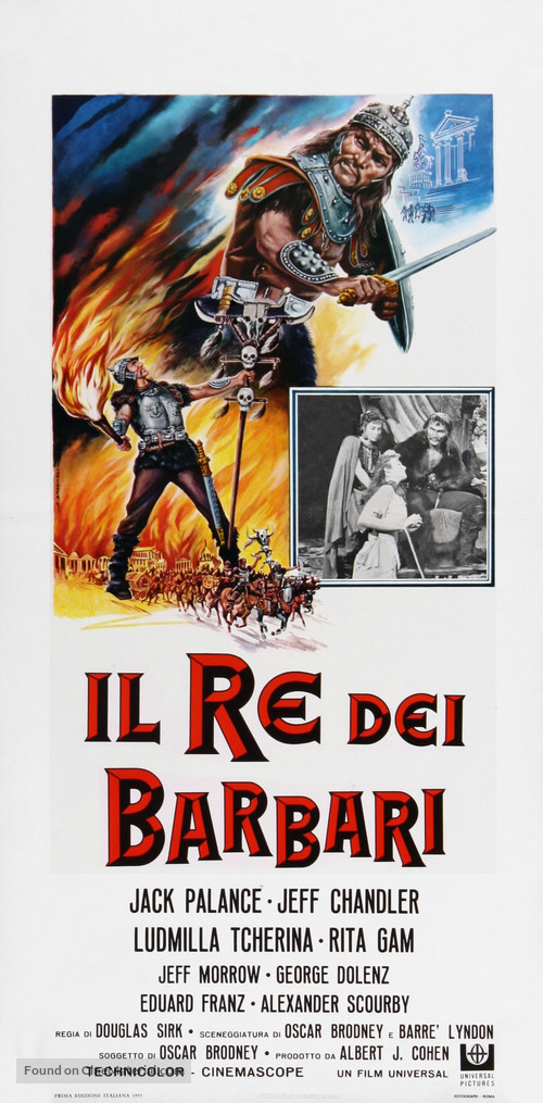 Sign of the Pagan - Italian Movie Poster