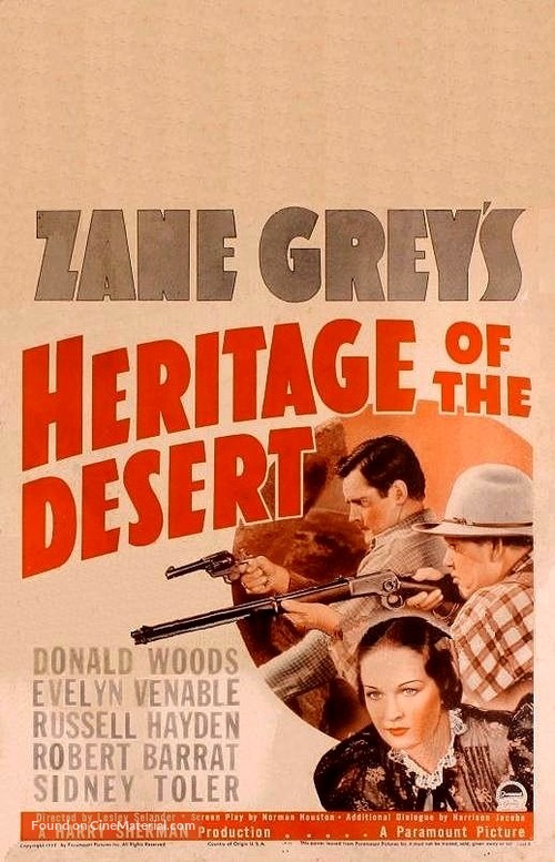 Heritage of the Desert - poster