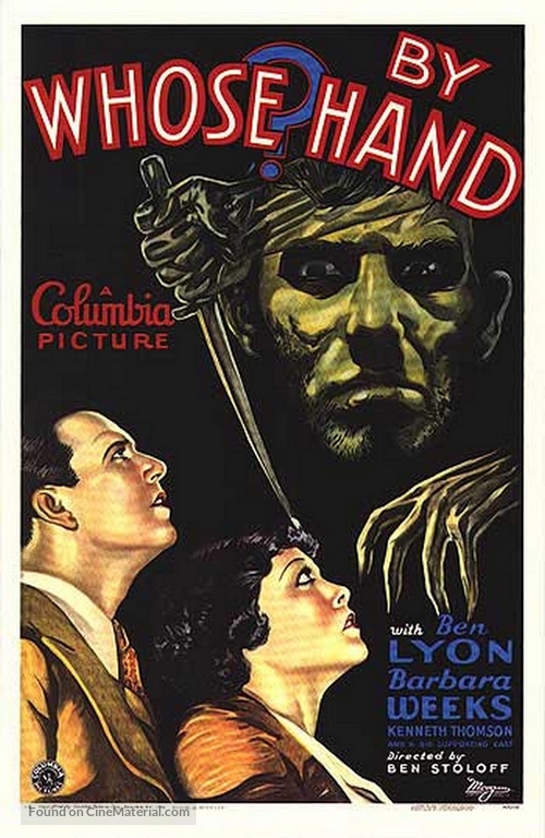 By Whose Hand? - Movie Poster