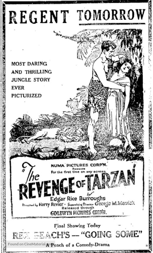 The Revenge of Tarzan - poster