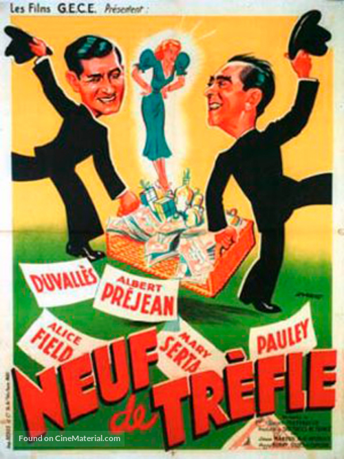 Neuf de tr&egrave;fle - French Movie Poster