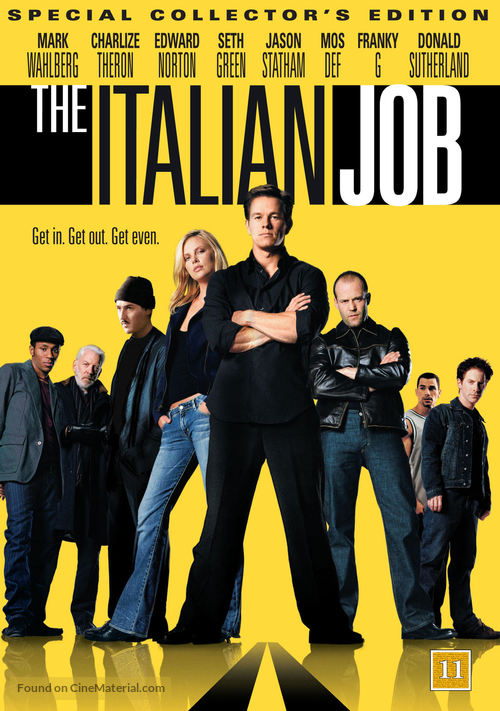 The Italian Job - Danish DVD movie cover