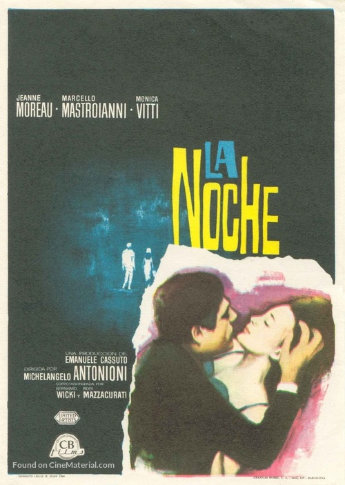 La notte - Spanish Movie Poster