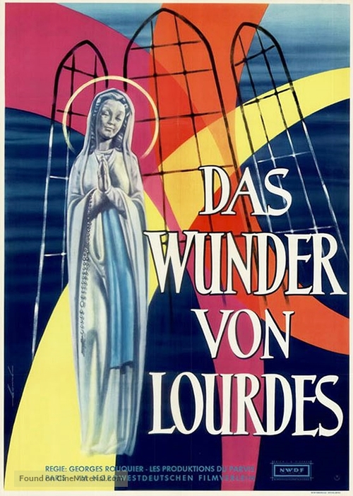 Lourdes en zijn wonderen - German Movie Poster