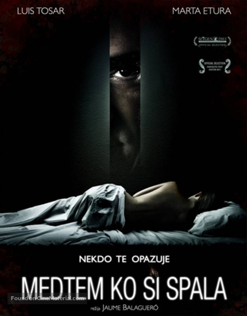 Mientras duermes - Slovenian Movie Poster