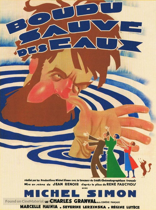 Boudu sauv&eacute; des eaux - French Movie Poster