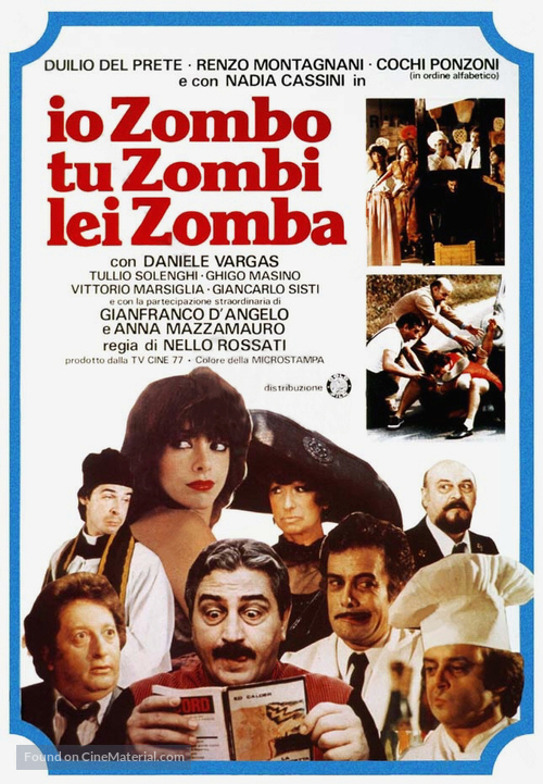 Io zombo, tu zombi, lei zomba - Italian Theatrical movie poster