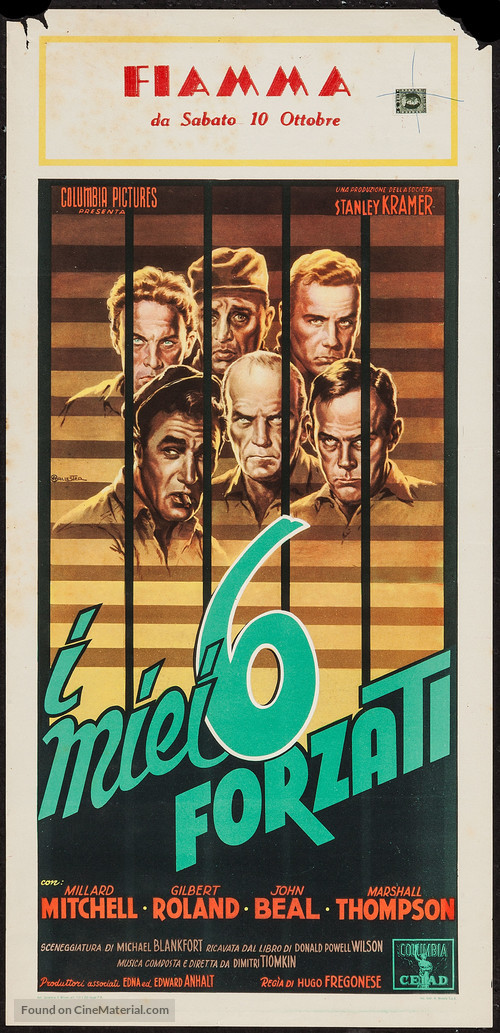 My Six Convicts - Italian Movie Poster