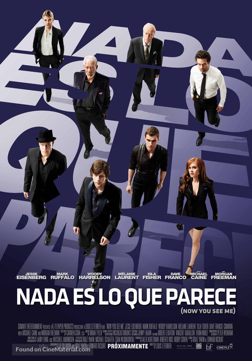 Now You See Me - Peruvian Movie Poster
