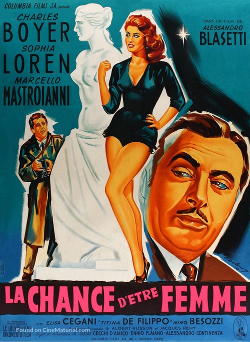 Fortuna di essere donna, La - French Movie Poster