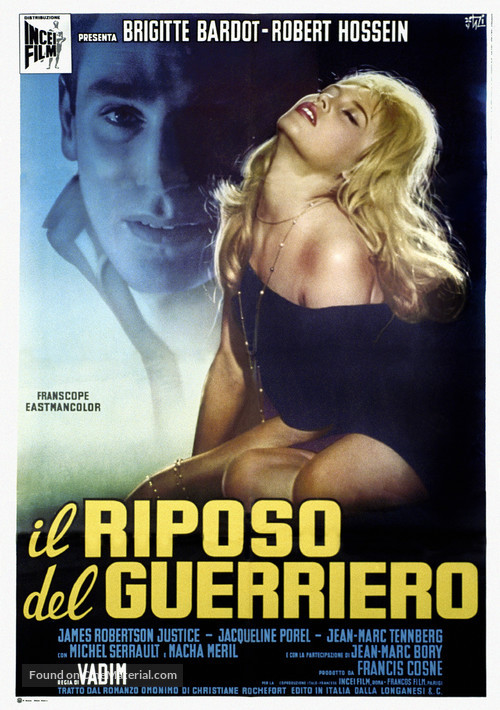 Le repos du guerrier - Italian Movie Poster