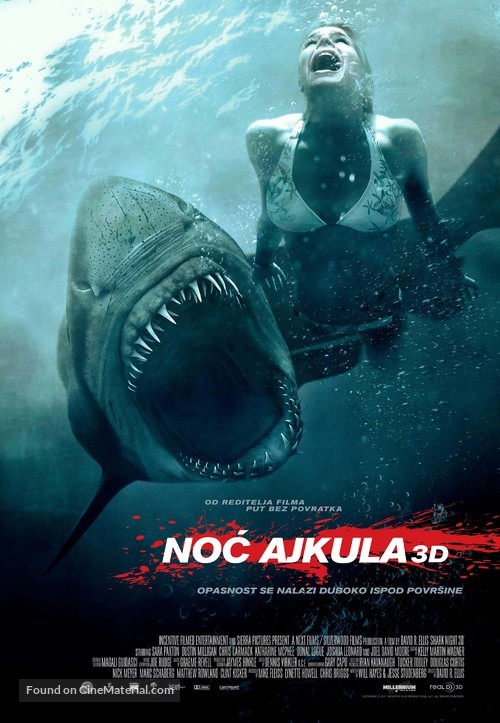 Shark Night 3D - Serbian Movie Poster