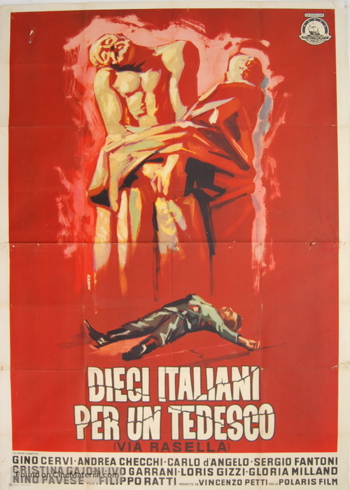 Dieci italiani per un tedesco (Via Rasella) - Italian Movie Poster