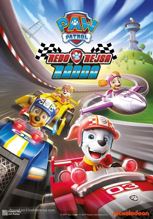 Paw Patrol: Ready, Race, Rescue! - Swedish Movie Poster