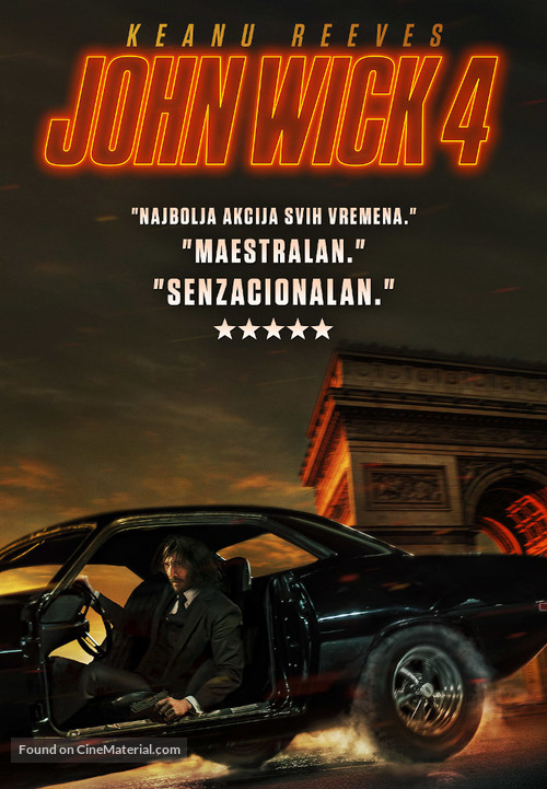 John Wick: Chapter 4 - Croatian Movie Poster