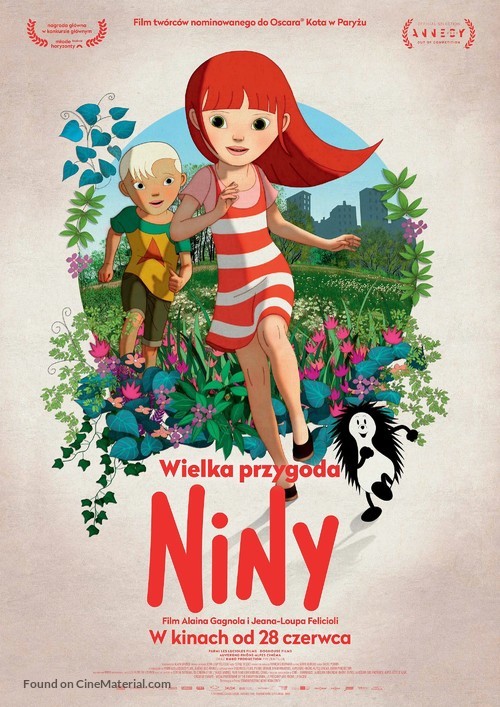 Nina et le secret du h&eacute;risson - Polish Movie Poster