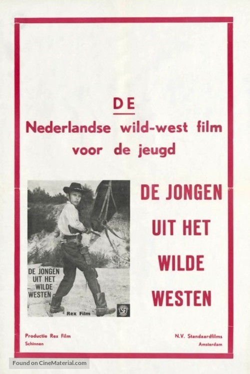 De jongen uit het wilde westen - Dutch Movie Poster