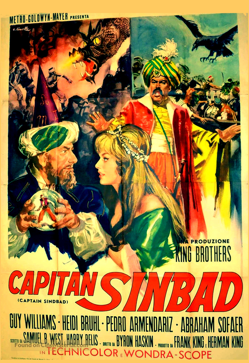 Captain Sindbad - Italian Movie Poster