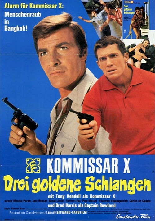 Kommissar X - Drei goldene Schlangen - German Movie Poster