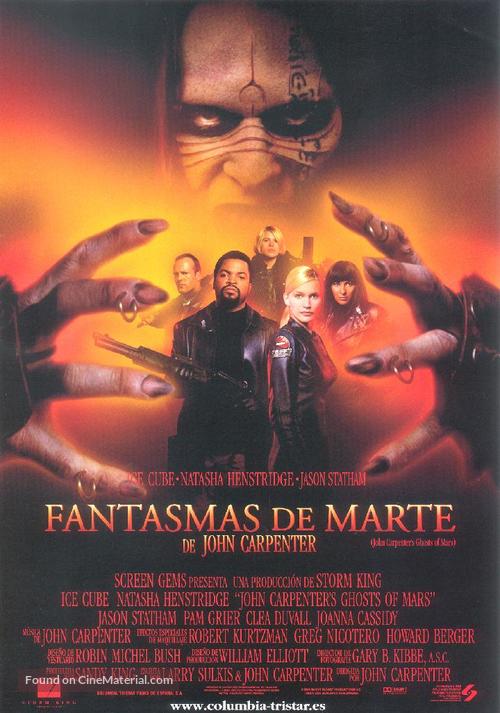 Ghosts Of Mars - Spanish Movie Poster
