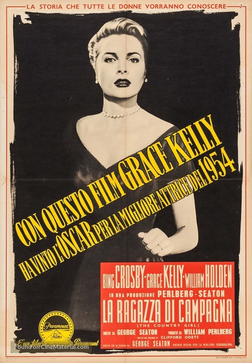 The Country Girl (1954) Italian movie poster