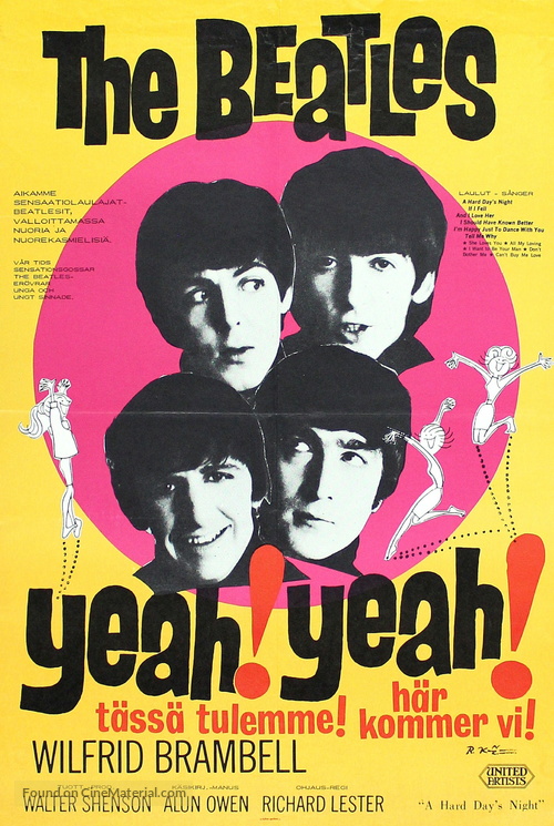 A Hard Day&#039;s Night - Finnish Movie Poster