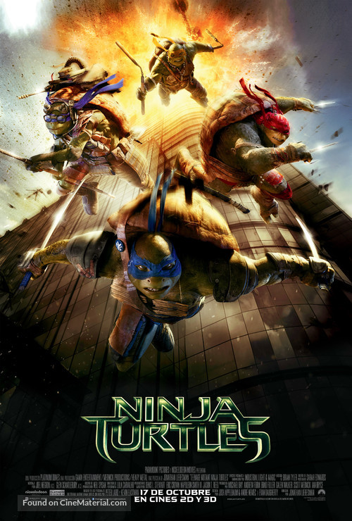 Teenage Mutant Ninja Turtles - Spanish Movie Poster