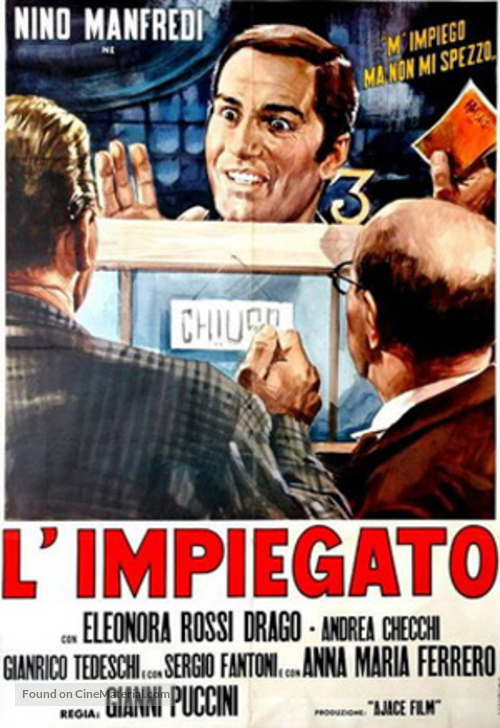 L&#039;impiegato - Italian Movie Poster