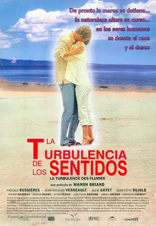 Turbulence des fluides, La - Mexican Movie Poster
