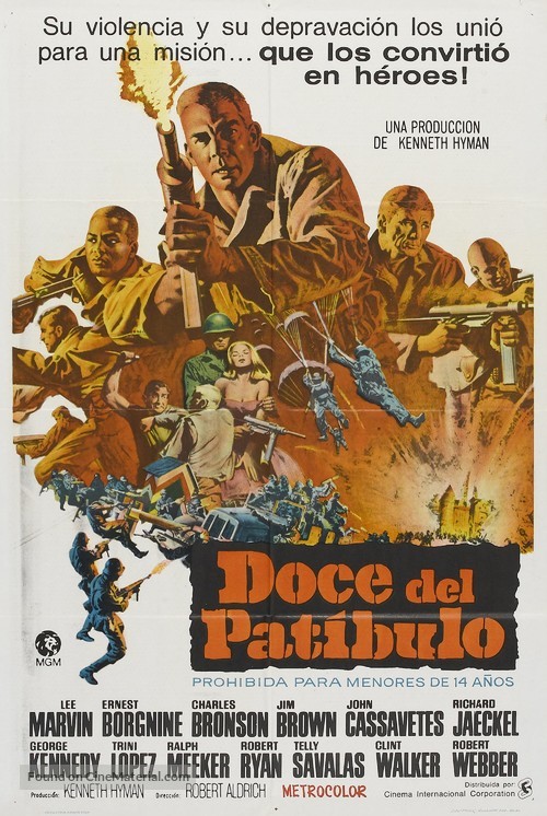 The Dirty Dozen - Argentinian Movie Poster