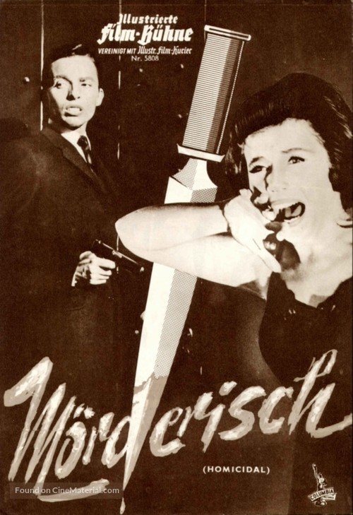 Homicidal - German poster