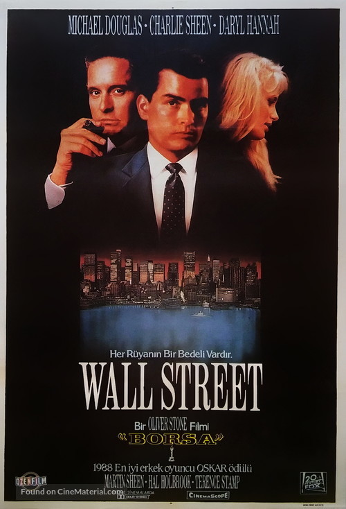 Wall Street - Turkish Movie Poster