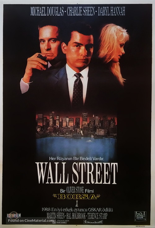 Wall Street - Turkish Movie Poster