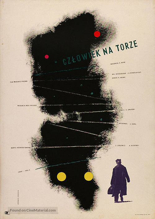 Czlowiek na torze - Polish Movie Poster