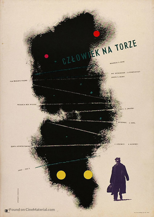 Czlowiek na torze - Polish Movie Poster