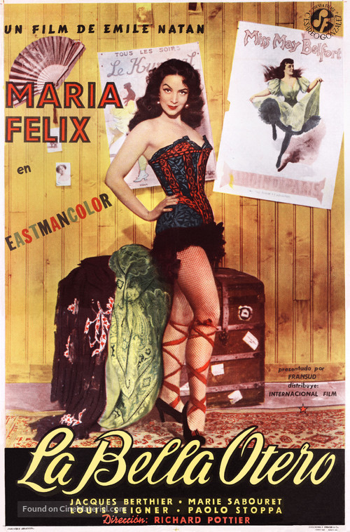 La bella Otero - Argentinian Movie Poster
