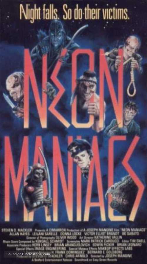 Neon Maniacs - VHS movie cover