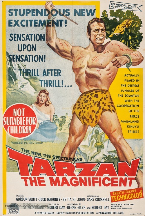 Tarzan the Magnificent - Australian Movie Poster