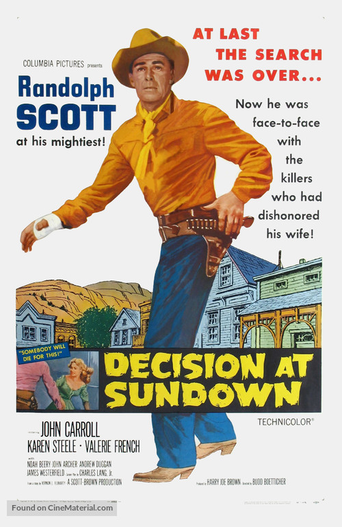 Decision at Sundown - Movie Poster