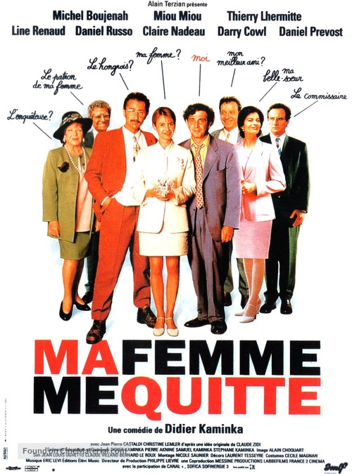 Ma femme me quitte - French Movie Poster
