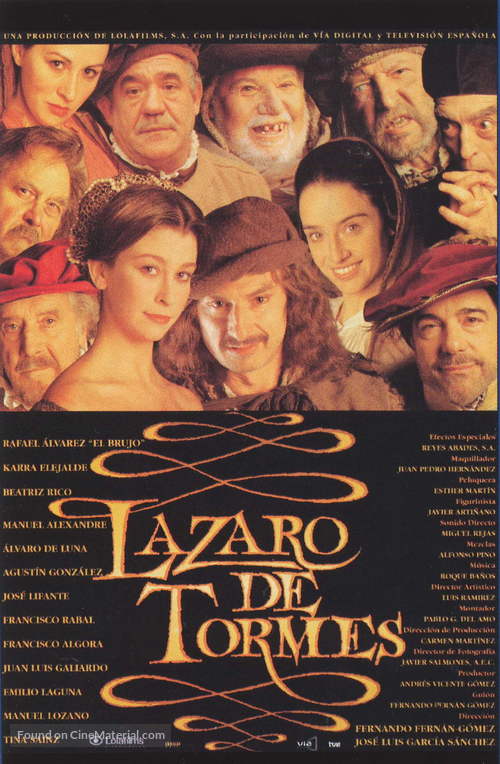 L&aacute;zaro de Tormes - Spanish Movie Poster