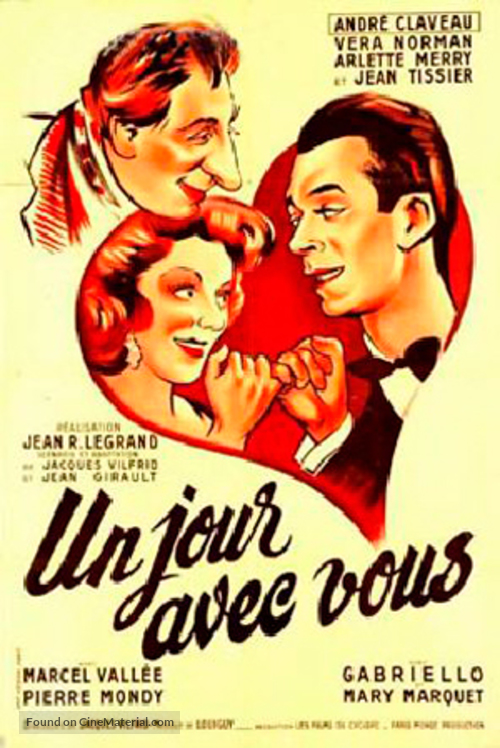 Un jour avec vous - French Movie Poster