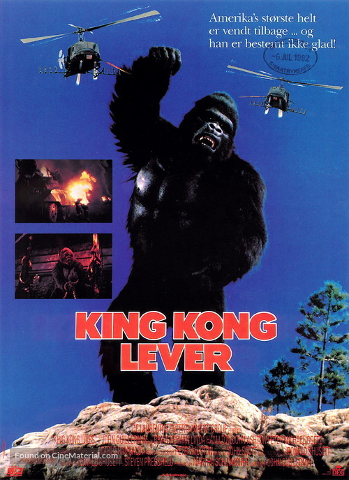 King Kong Lives - Danish Movie Poster