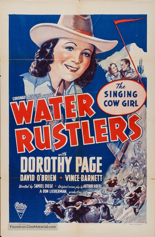 Water Rustlers - Re-release movie poster