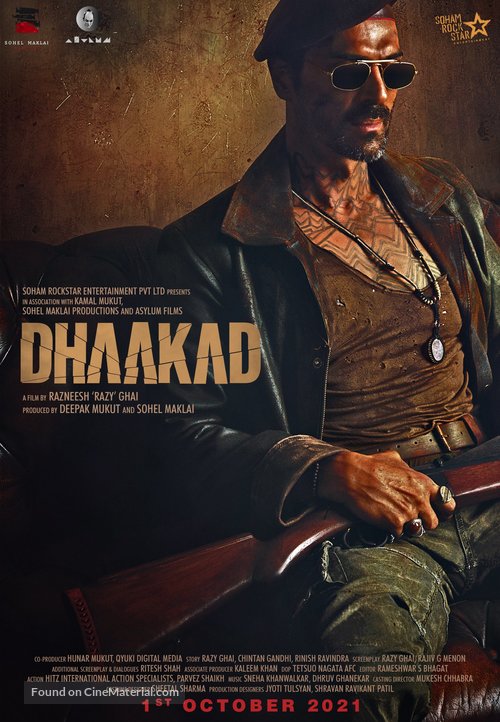 Dhaakad - Indian Movie Poster