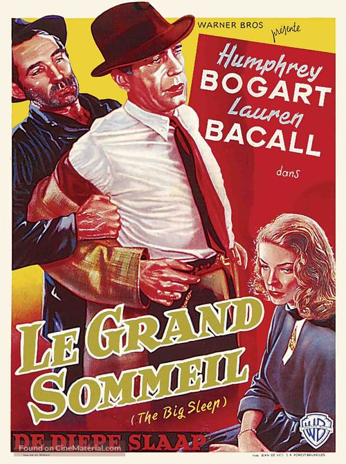 The Big Sleep - Belgian Movie Poster