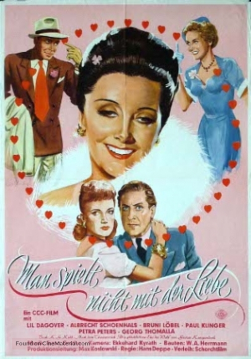 Man spielt nicht mit der Liebe - German Movie Poster