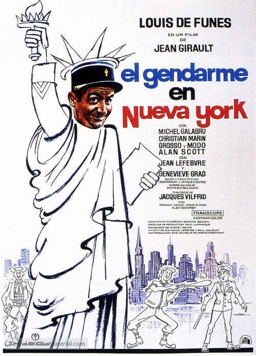 Le gendarme &agrave; New York - Spanish Movie Poster