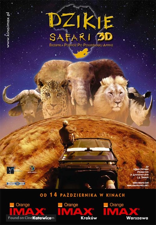 Wild Safari 3D - Polish Movie Poster