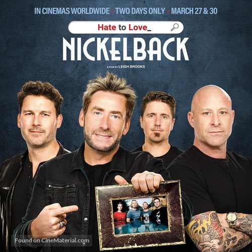 Hate to Love: Nickelback - Canadian Movie Poster